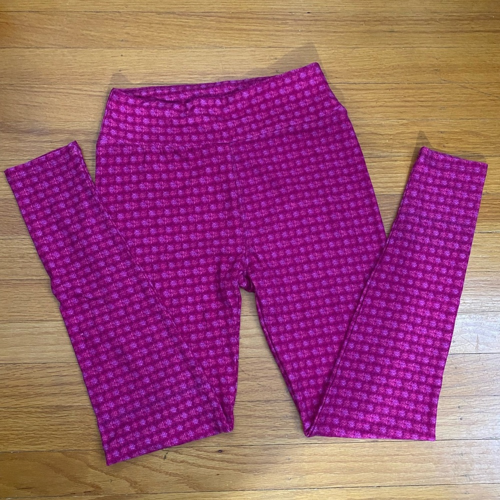 Pink Floral LuLaRoe Leggings